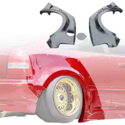 FRP MAM Wide Body Fender Flares (rear) 3pc 60mm > Honda Civic EK 1996-2000 > 3dr Hatchback image - 1