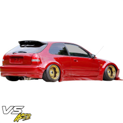 VSaero FRP MAM Wide Body Fender Flares (rear) 3pc 60mm for Honda Civic EK 1996-2000 > 3dr Hatchback image - 2