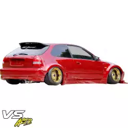FRP MAM Wide Body Fender Flares (rear) 3pc 60mm > Honda Civic EK 1996-2000 > 3dr Hatchback image - 2