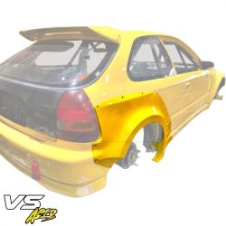 VSaero FRP MAM Wide Body Fender Flares (rear) 3pc 60mm for Honda Civic EK 1996-2000 > 3dr Hatchback image - 8