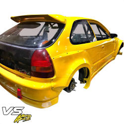 VSaero FRP MAM Wide Body Fender Flares (rear) 3pc 60mm for Honda Civic EK 1996-2000 > 3dr Hatchback image - 10
