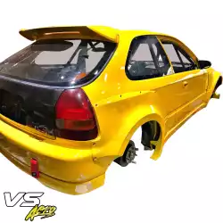 FRP MAM Wide Body Fender Flares (rear) 3pc 60mm > Honda Civic EK 1996-2000 > 3dr Hatchback image - 10