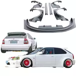 FRP MAM Wide Body Kit 8pc > Honda Civic EK 1999-2000 > 3dr Hatchback image - 7