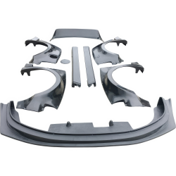 VSaero FRP MAM Wide Body Kit /w Wing 9pc for Honda Civic EK 1999-2000 > 3dr Hatchback image - 1