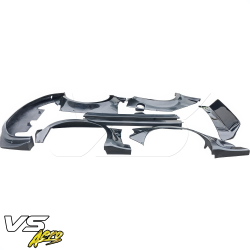 VSaero FRP MAM Wide Body Kit /w Wing 9pc for Honda Civic EK 1999-2000 > 3dr Hatchback image - 3