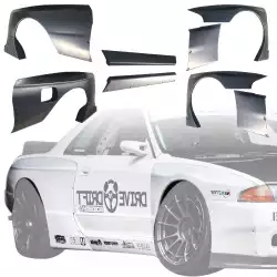 FRP TKYO Wide Body Fenders w Sides Kit > Nissan Skyline (R32) GTR 1990-1994 > 2dr Coupe image - 3