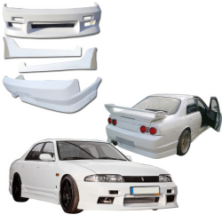 VSaero FRP MSPO Body Kit 4pc > Nissan Skyline (R33) GTS 1995-1998 > 4dr Sedan image - 2