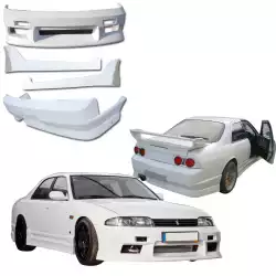 FRP MSPO Body Kit 4pc > Nissan Skyline (R33) GTS 1995-1998 > 4dr Sedan image - 3