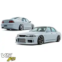 FRP MSPO v2 Body Kit 4pc > Nissan Skyline (R33) GTS 1993-1995 > 4dr Sedan image - 2