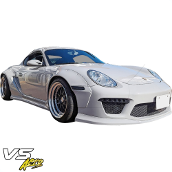 VSaero FRP TKYO v2 Wide Body Front Bumper 3pc for Porsche Cayman (987) 2006-2008 image - 14