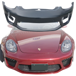 VSaero FRP TKYO v2 Wide Body Front Bumper 3pc for Porsche Cayman (987) 2006-2008 image - 1