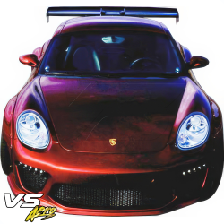 VSaero FRP TKYO v2 Wide Body Front Bumper 3pc for Porsche Cayman (987) 2006-2008 image - 7