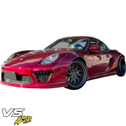 VSaero FRP TKYO v2 Wide Body Fender Flares (front) 50mm for Porsche Cayman (987) 2006-2008 image - 4