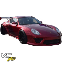 VSaero FRP TKYO v2 Wide Body Fender Flares (front) 50mm for Porsche Cayman (987) 2006-2008 image - 6