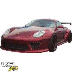 VSaero FRP TKYO v2 Wide Body Fender Flares (front) 50mm for Porsche Cayman (987) 2006-2008 image - 8