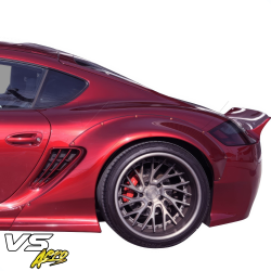 VSaero FRP TKYO v2 Wide Body Fender Flares (rear) 100mm for Porsche Cayman (987) 2006-2008 image - 4
