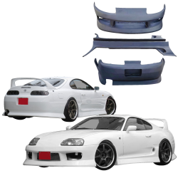 VSaero FRP BSPO Body Kit 4pc for Toyota Supra (JZA80) 1993-1998 image - 5