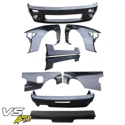VSaero FRP TKYO v1 Wide Body Kit w Wing 10pc for Nissan Silvia (S13) 1989-1994 > 2dr Coupe image - 3