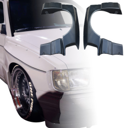 VSaero FRP TKYO Wide Body Fenders (front) 4pc for Mercedes-Benz 190E (W201) 1988-1993 image - 4