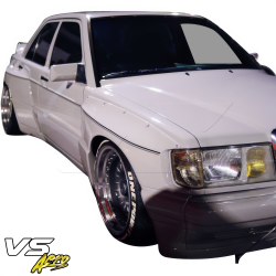 VSaero FRP TKYO Wide Body Fenders (front) 4pc for Mercedes-Benz 190E (W201) 1988-1993 image - 8