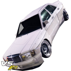 VSaero FRP TKYO Wide Body Side Skirts for Mercedes-Benz 190E (W201) 1988-1993 image - 5