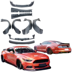 VSaero FRP RBOT Wide Body Kit /w Wing for Ford Mustang 2015-2017 image - 1