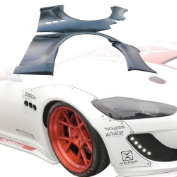 VSaero FRP LBPE Wide Body Fender Flares (front) 40mm for Maserati GranTurismo 2008-2017 image - 11