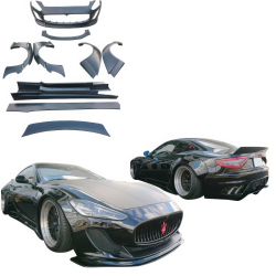 VSaero FRP LBPE Wide Body Kit /w Wing for Maserati GranTurismo 2008-2013 image - 1