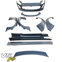 VSaero FRP LBPE Wide Body Kit /w Wing for Maserati GranTurismo 2008-2013 image - 7