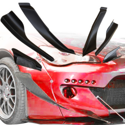 VSaero FRP TKYO v2 Wide Body Front Canards 6pc for Toyota 86 2017-2020 image - 1