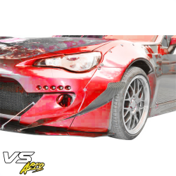 VSaero FRP TKYO v2 Wide Body Front Canards 6pc for Toyota 86 2017-2020 image - 2