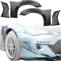 VSaero FRP TKYO v2 Wide Body Fender Flares (front) 4pc 45mm for Toyota 86 2017-2020 image - 28