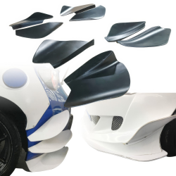 VSaero FRP TKYO v3 Wide Body Canards 8pc for Toyota 86 2017-2020 image - 1