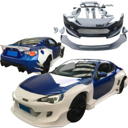 VSaero FRP TKYO v3 Wide Body Kit w Wing 18pc for Toyota 86 2017-2020 image - 3