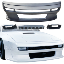 VSaero FRP TKYO Wide Body Smooth Front Bumper for Mazda RX-7 (FC3S) 1986-1992 image - 9