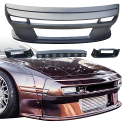 VSaero FRP TKYO Wide Body Smooth Front Bumper for Mazda RX-7 (FC3S) 1986-1992 image - 1