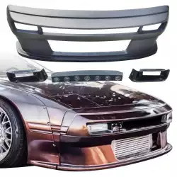 FRP TKYO Wide Body Smooth Front Bumper > Mazda RX-7 (FC3S) 1986-1992 image - 1