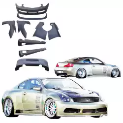 FRP APBR Wide Body Kit 9pc > Infiniti G35 Coupe 2003-2006 > 2dr Coupe image - 4