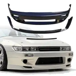 FRP TKYO v3 Wide Body Front Bumper 3pc > Nissan Silvia (S13) 1989-1994 > 2/3dr image - 13