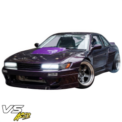 VSaero FRP TKYO v3 Wide Body Front Bumper 3pc for Nissan Silvia (S13) 1989-1994 > 2/3dr image - 7