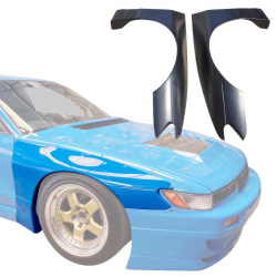 VSaero FRP TKYO v3 Wide Body Fender Flares (front) 40mm for Nissan Silvia (S13) 1989-1994 > 2/3dr image - 14