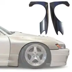 FRP TKYO v3 Wide Body Fender Flares (front) 40mm > Nissan Silvia (S13) 1989-1994 > 2/3dr image - 20