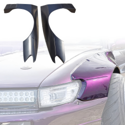VSaero FRP TKYO v3 Wide Body Fender Flares (front) 40mm for Nissan Silvia (S13) 1989-1994 > 2/3dr image - 1