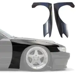 FRP TKYO v3 Wide Body Fender Flares (front) 40mm > Nissan Silvia (S13) 1989-1994 > 2/3dr image - 1