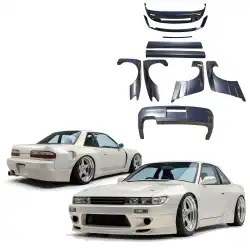 FRP TKYO v3 Wide Body Kit 10pc > Nissan Silvia (S13) 1989-1994 > 2dr Coupe image - 6
