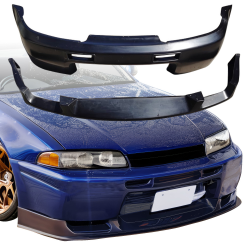 VSaero FRP TKYO Wide Body Front Bumper 2pc for Nissan Skyline (R33) GTR 1995-1998 > 2dr Coupe image - 10