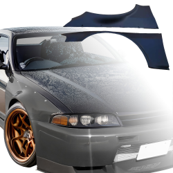 VSaero FRP TKYO Wide Body Fender Flares (front) 65mm for Nissan Skyline (R33) GTR 1995-1998 > 2dr Coupe image - 1