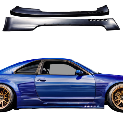 VSaero FRP TKYO Wide Body Side Skirts for Nissan Skyline (R33) GTR 1995-1998 > 2dr Coupe image - 22