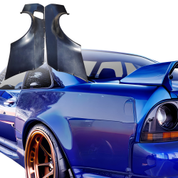 VSaero FRP TKYO Wide Body Fenders (rear) 90mm for Nissan Skyline (R33) GTR 1995-1998 > 2dr Coupe image - 37