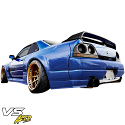 VSaero FRP TKYO Wide Body Rear Add-ons 2pc for Nissan Skyline (R33) GTR 1995-1998 > 2dr Coupe image - 25